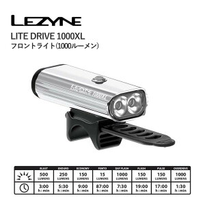 ���ň��l���풆����LEZYNE LITE DRIVE 1000XL ���U�C�� �t�����g���C�g �[�d�� ����� 1000���[����