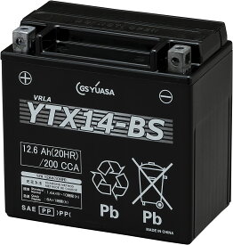 GSユアサ 　YTX14-BS シールド型 バイク用バッテリー ジーエス ユアサ