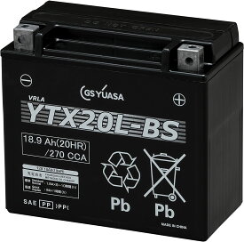 GSユアサ 　YTX20L-BS　 シールド型 バイク用バッテリー ジーエス ユアサ