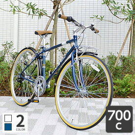 【4/1 2000円クーポン有】自転車 クロスバイク 700C 外装6段変速 Vブレーキ CHRYS(クライス) cyma【通常3~5営業日で出荷】