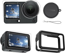 CYNOVA Osmo Action 6 ケース 対応 DJI Osmo Action 6 アクセサリー 6枚セット Osmo Action 6 フィルム シリコン保護ケース シリコンレンズカバー 紛失防止ストラップ Action 6カバー 落下防止 耐撃 着脱簡単 ガラス保護フィルム 日本旭硝子素材 Osmo Action 6 アクセサリー