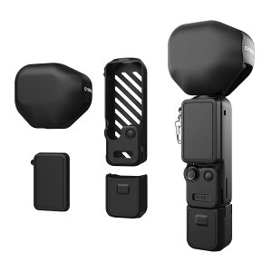 CYNOVA DJI Osmo Pocket 4P �V���R���P�[�X �ی�P�[�X 4�_�Z�b�g �J�o�[ �P�[�X �ϏՌ� �t���ی�J�o�[�t�� �|�[�^�u�� �S���ʕی� �����Y�L���b�v ����~�� �L�Y�h�~ �y�� �����^�у\�t�g�J�o�[ Os