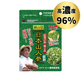 日本山人参 サプリメント ヒュウガトウキ 錠剤 粒タイプ 100粒 日向当帰 96%配合 約2週間分 高濃度 国産 鹿児島 徳之島産 世界自然遺産の島 1粒200mg 1日6から9粒目安 送料無料 ネコポス にほんやまにんじん