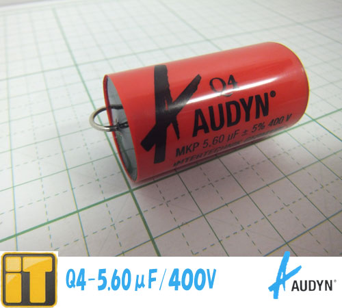正規輸入品 オーディンキャップ 大幅値下げランキング Q4-5.60μF 400V フィルムコンデンサー Audyn 最新 Cap MKP AXIAL 5.60MF 5% Q4 FOLIENKONDENS