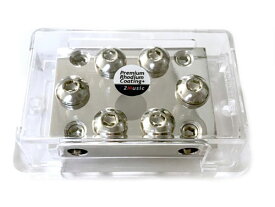 F2MUSIC 10EB-R1cg ロジウムコーティング　アースブロック　IN/OUT: M8x6 + 4AWGx4　1つで全部つなげられる！限りなく抵抗ゼロ　高音質にバージョンアップ　F2MUSIC