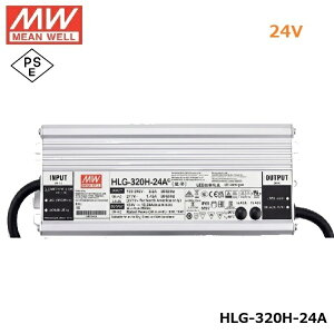 MEANWELL LED�d�����j�b�g HLG-600H-24A PSE 24V �h��IP65 ���^���P�[�X �������� ���K�A���i