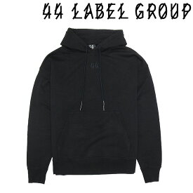 【44 LABEL GROUP】レーベルグループ パーカー フーディ プルオーバー フォッシル ロゴプリント 刺繍 HOODIE SS25 かっこいい メンズ
