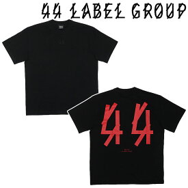 44 LABEL GROUP レーベルグループ Tシャツ 半袖 カットソー TEE 44SOLID RISK RED ロゴプリント かっこいい メンズ