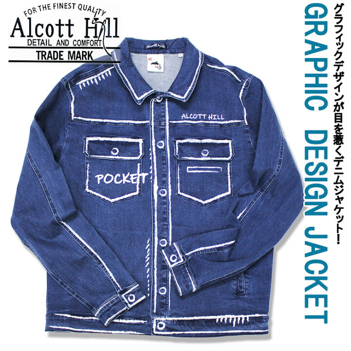 楽天市場】【ALCOTT HILL】アルコットヒル Gジャン デニムジャケット 