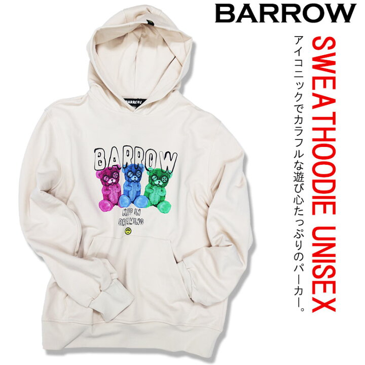 楽天市場】ポイント20倍【BARROW】バロー パーカー フーディ プル 