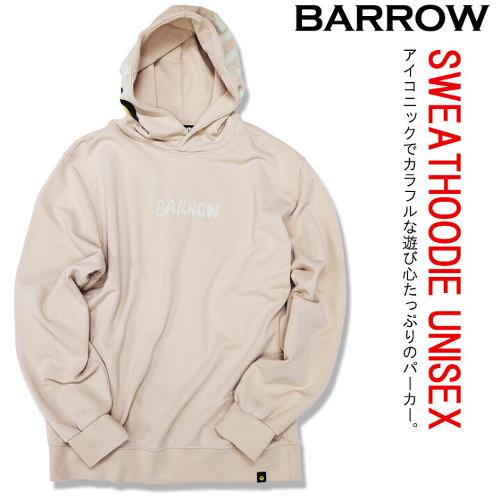 楽天市場】BARROW バロー パーカー フーディ プルオーバー SWEATHOODIE 