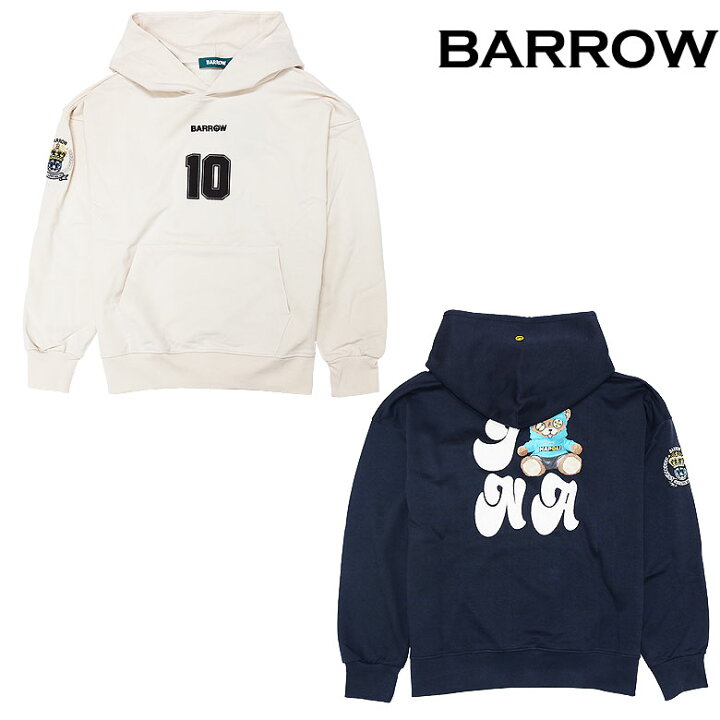 楽天市場】【BARROW】 バロー パーカー フーディ プルオーバー HOODIE 