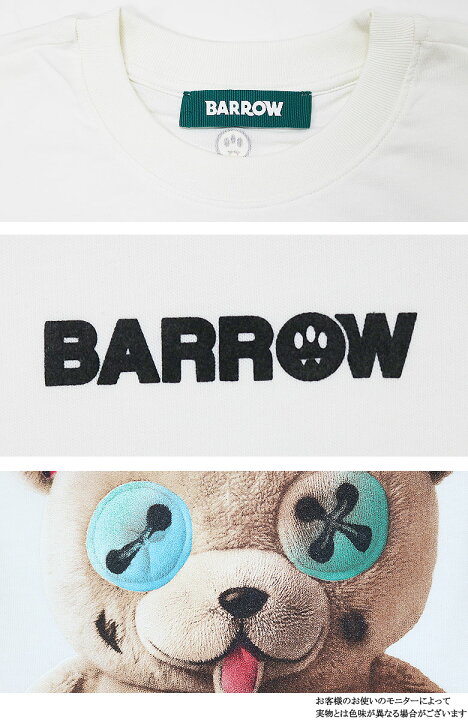 楽天市場】【30%OFF】【BARROW】バロー Tシャツ 長袖 ロングスリーブ S 