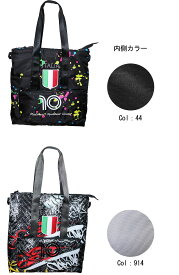 【EUROBALL】ユーロボール 2WAYトートバッグ ショルダーバッグ イタリア 国旗 刺繍 軽量 スポーティー ストラップ