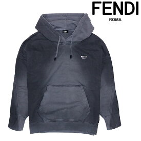 【FENDI】フェンディ パーカー プルオーバー フーディ ウォッシュ加工 グラデーション 中厚手 ドロップショルダー 高級 メンズ カジュアル