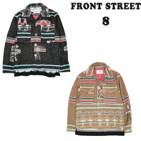【50%OFF】 【FRONT STREET 8】フロント ストリート エイト ラグジャケット ライトアウター ネイティブ JACKET メンズ ファッション