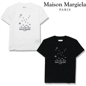 【20%OFF】 【Maison Margiela】メゾンマルジェラ Tシャツ 半袖 カットソー カレンダータグ 遊び心 スタイリッシュ 刺繍 上品 メンズ