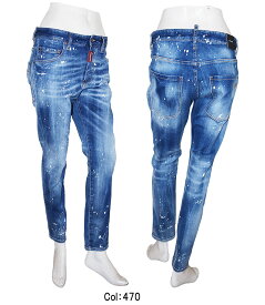 【30%OFF】 【DSQUARED2】ディースクエアードツー ディーツー D2 SKATER JEAN デニム ジーンズ ペイント加工 立体D2ロゴ メンズ