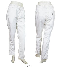 【JUNGLE STORM】ジャングルストーム コットンパンツ シンプル cotton pants ボトムス 白 ホワイト WHITE メンズ