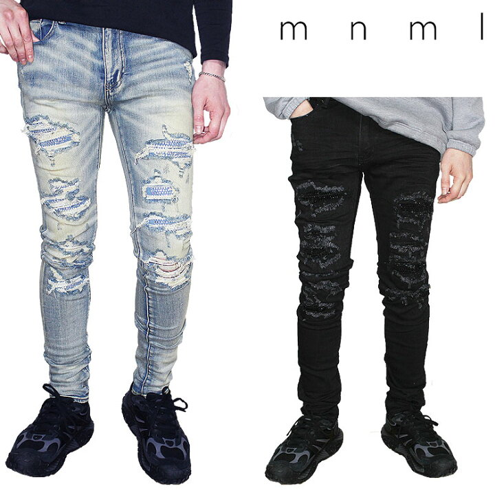 楽天市場】【mnml】ミニマル ストレッチデニム ジーパン スキニー