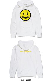 【NO COMMENT PARIS】ノーコメントパリ パーカー フーディ プルオーバー HOODIE カジュアル スマイルプリント メンズ