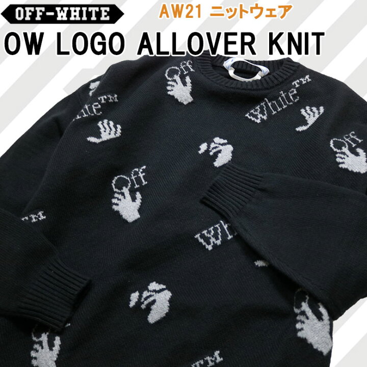 楽天市場】【OFF-WHITE】オフホワイト ニット セーター ロゴセーター 