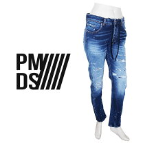 P.M.D.S. ダメージデニムパンツ 30インチ 美品 P.M.D.S. / ピーエム 