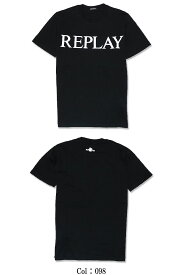 【REPLAY】リプレイ Tシャツ 半袖 カットソー REPLAYプリント メンズ カジュアル オーセンテックロゴ