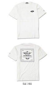 【REPLAY】リプレイ Tシャツ 半袖 カットソー カスタム プリント メンズ カジュアル