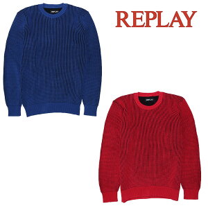 yREPLAYzvC Z[^[ |bVO Rbg N[lbN H~ CREWNECK COTTON PULLOVER SWEATER Y JWA