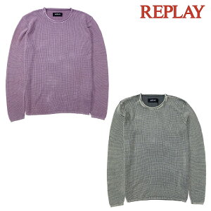 yREPLAYzvC jbg RbgEHbVvI[o[ t COTTON PULLOVER tF[h Y JWA