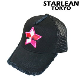 【Star Lean】スターリアン 帽子 CAP 5パーツ刺繍メッシュキャップ フリンジ オリジナル ベーシック 星 刺繍 メンズカジュアル