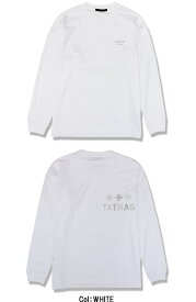 【TATRAS】タトラス Tシャツ 長袖 カットソー 圧着刺繍 リラックスサイズ シルケット加工 BELECI ベレチ カジュアル シンプル メンズ