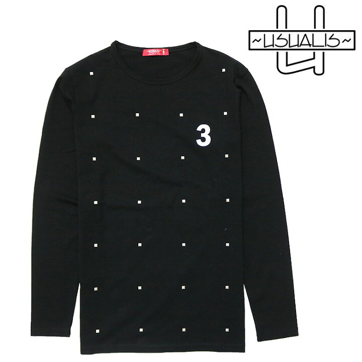 楽天市場】【USUALIS】ウザリス SQUARE SYUDS DESIGN L/S T-SHIRT 長袖 