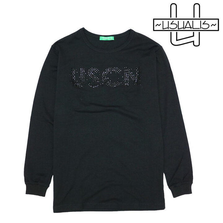 楽天市場】【USUALIS】ウザリス Tシャツ 長袖 カットソー ロング 