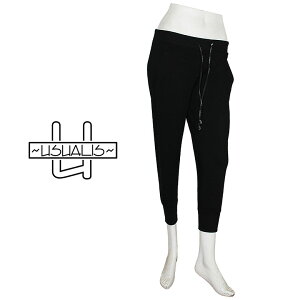 �yUSUALIS�z�E�U���X �W���K�[�p���c �W���O�p���c �X�E�F�b�g�p���c RHINESTONE DESIGN JOGGER PANTS �X���� ���C���X�g�[�� �����Y �C�^���A�u�����h