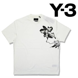 Y-3 ワイ・スリー Tシャツ 半袖 カットソー GFX SS TEE 1 エレガント フラワーグラフィック ヨウジ ヤマモト yohji yamamoto adidas
