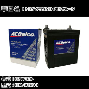 �J�[�o�b�e���[ �g���^ �N���E�����C�����T���[�� H24�N12��- DBA-GRS210 2500cc/�[�d����V�X�e�����ڎ�/����n�d�l�� �K���Q�l AC�f���R AMS80D23L �J�[�����e�i���X �Ԍ����� �����ԗp�i �yH22003�z
