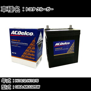 �J�[�o�b�e���[ �g���^ �N���[�K�[ H16/2-H19/5 CBA-MCU25W 3000cc/4WD/�W���n�d�l�� �K���Q�l AC�f���R SMF75D23L �J�[�����e�i���X �Ԍ����� �����ԗp�i �yH22003�z