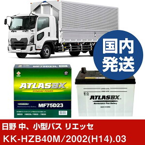 �y���쎩���� ���A���^�o�X ���G�b�Z�zKK-HZB40M/2002(H14)/03- �o�b�e���[ �� ATLASBX �A�g���X MF75D23R�yH41001D�z