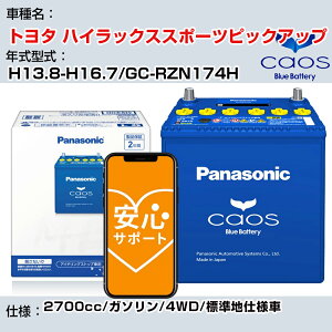 ��g���^ �n�C���b�N�X�X�|�[�c�s�b�N�A�b�v�� H13.8-H16.7/GC-RZN174H 2700cc/�K�\����/4WD/�W���n�d�l��/�[�d����ԏ��� �Q�l�K�� �p�i�\�j�b�N �o�b�e���[ caos �J�I�X �[�d���� panasonic ���Y �J�[�o