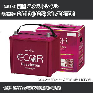 sY GNXgCt 2013(H25).01-/DNT31 2000cc/4WD/AT/WnEn KQl GSAT ER-S-95/110D26L J[obe[ J[eiX Ԍ ԗpiyH31006z