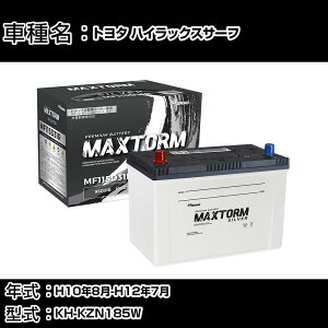 g^ nCbNXT[t H10N8-H12N7 KH-KZN185W 3000cc/4WD (SSR-X)/[dVXeڎԏ/ndl obe[ KQl }bNXg[ MAXTORM SILVER MF115D31R J[eiX Ԍ