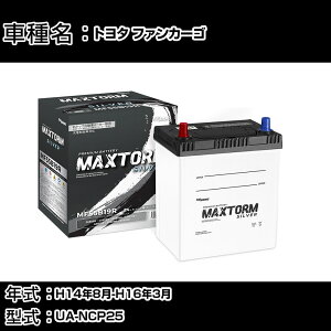 �g���^ �t�@���J�[�S H14�N8��-H16�N3�� UA-NCP25 1500cc/4WD/�[�d����V�X�e�����ڎԏ���/�W���n�d�l�� �o�b�e���[ �K���Q�l �}�b�N�X�g�[�� MAXTORM SILVER MF55B19R �J�[�����e�i���X �Ԍ����� �����ԗp