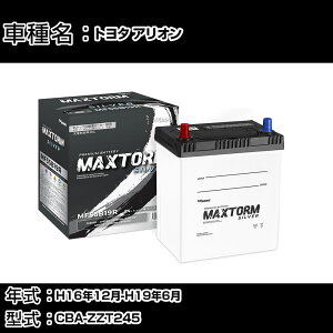 �g���^ �A���I�� H16�N12��-H19�N6�� CBA-ZZT245 1800cc/4WD/�[�d����V�X�e�����ڎԏ���/�W���n�d�l�� �o�b�e���[ �K���Q�l �}�b�N�X�g�[�� MAXTORM SILVER MF55B19R �J�[�����e�i���X �Ԍ����� �����ԗp�i 
