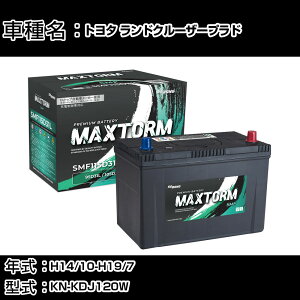 �g���^ �����h�N���[�U�[�v���h H14/10-H19/7 KN-KDJ120W 3000cc/4WD/�W���n�d�l�� �J�[�o�b�e���[ �K���Q�l �}�b�N�X�g�[�� MAXTORM SMF(�V�[���h) SMF115D31L �J�[�����e�i���X �Ԍ����� �����ԗp�i �yH41001