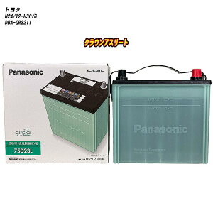 �y�g���^ �N���E���A�X���[�g�z GRS211 H24/12-H30/6 ����n�d�l�� �o�b�e���[ �p�i�\�j�b�N �T�[�N�� N-75D23L/CR �yH04006�z