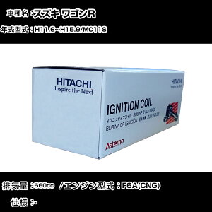 スズキ ワゴンR イグニッションコイル 日立 H11.6〜H15.9 MC11S U21S02-COIL 自動車 点火部品 エンジン不調 3本セット 【H31006】
