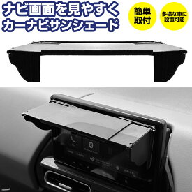 【ナビの画面を見やすくする！】カーナビ用シェード 両面テープ固定 カーナビシェード ナビシェード ナビバイザー ナビ用 日よけ ナビ用シェード ナビ用バイザー スライド伸縮式 サイズ調整可 日差しガード 日射しガード モニターシェード モニターバイザー