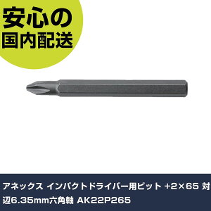 �A�l�b�N�X �C���p�N�g�h���C�o�[�p�r�b�g +2×65 �Ε�6.35mm�Z�p�� AK22P265 ���ƍH�� �h���C�o�[�E�Z�p�_�����` �C���p�N�g�h���C�o�[�i�蓮�j �Ɩ��p �v���d�l ��ƌ��� �@�l���� �H��